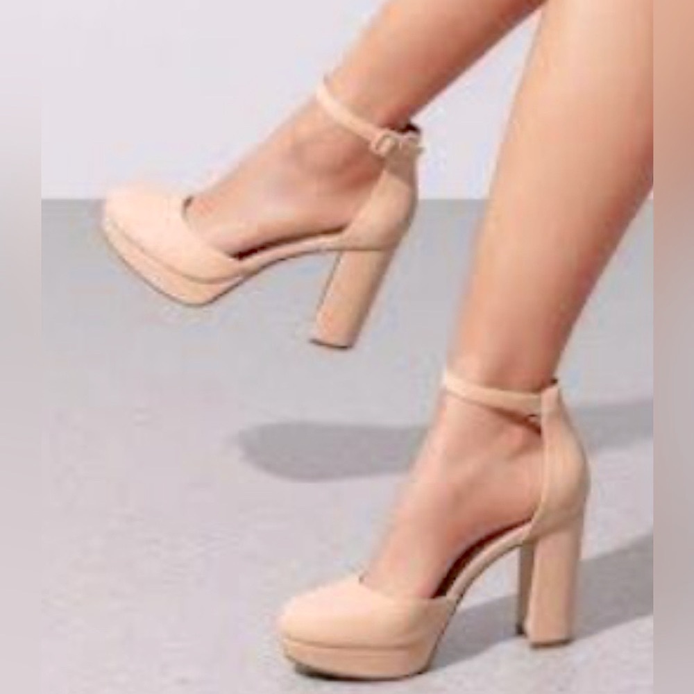 NWT [Sun + Stone] Estrella Block-Heel Closed Toe Pump Heels Rose Womens 8.5, 9.5 - Picture 10 of 16